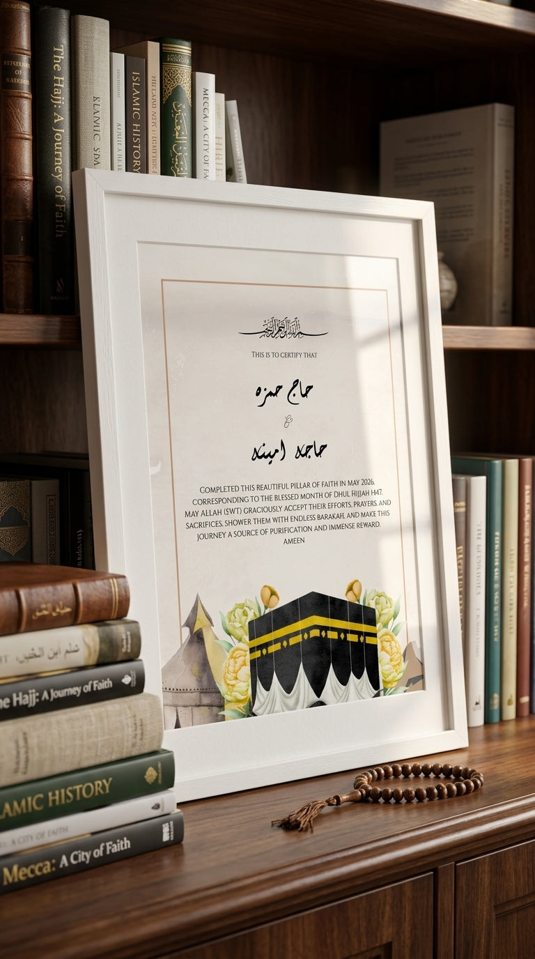 Hajj Certificate - The Sacred Journey